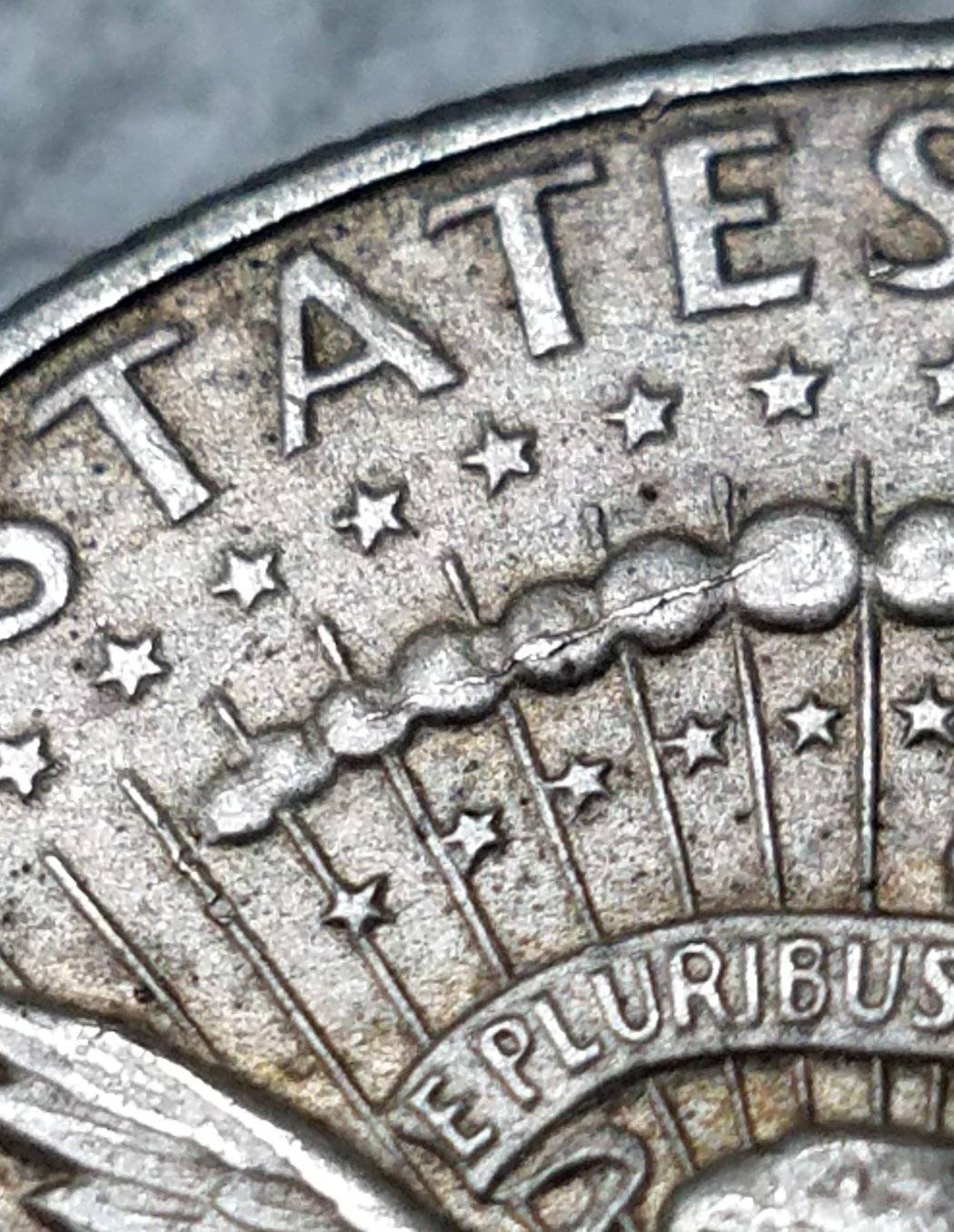 1964-P-Kennedy-Horizontal-Die-Break-In-Between-Stars-On-Reverse?